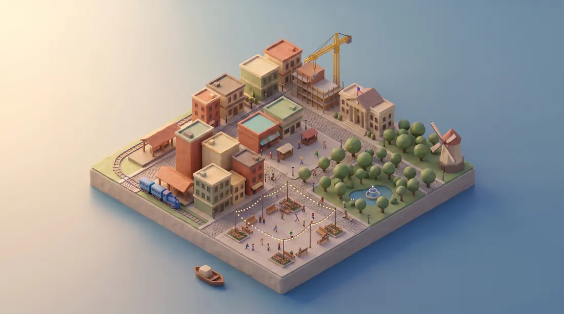 Parks, plaza and people